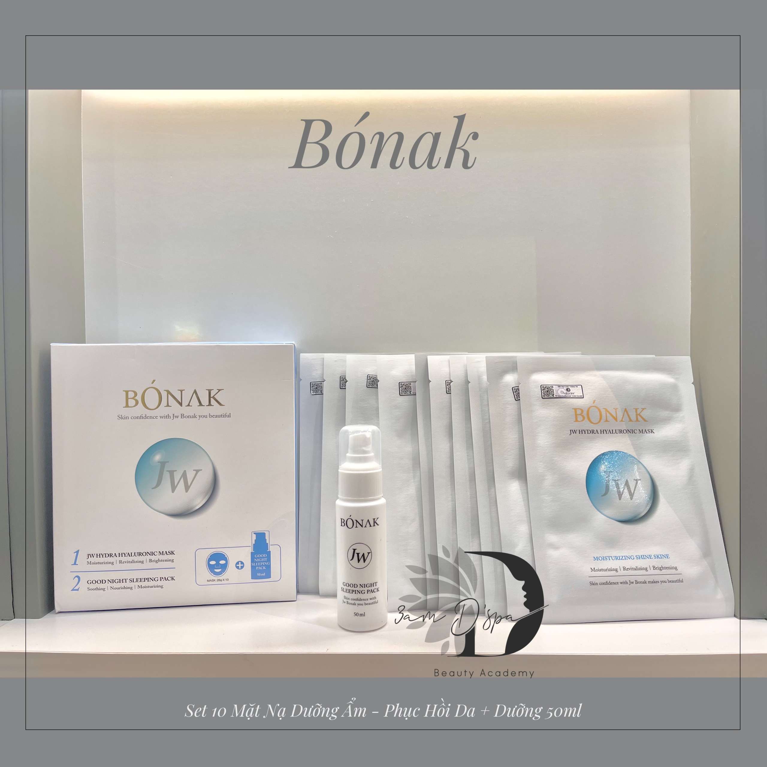 Mask Bónak JW Hydra Hyaluronic ( Hộp 10 miếng )