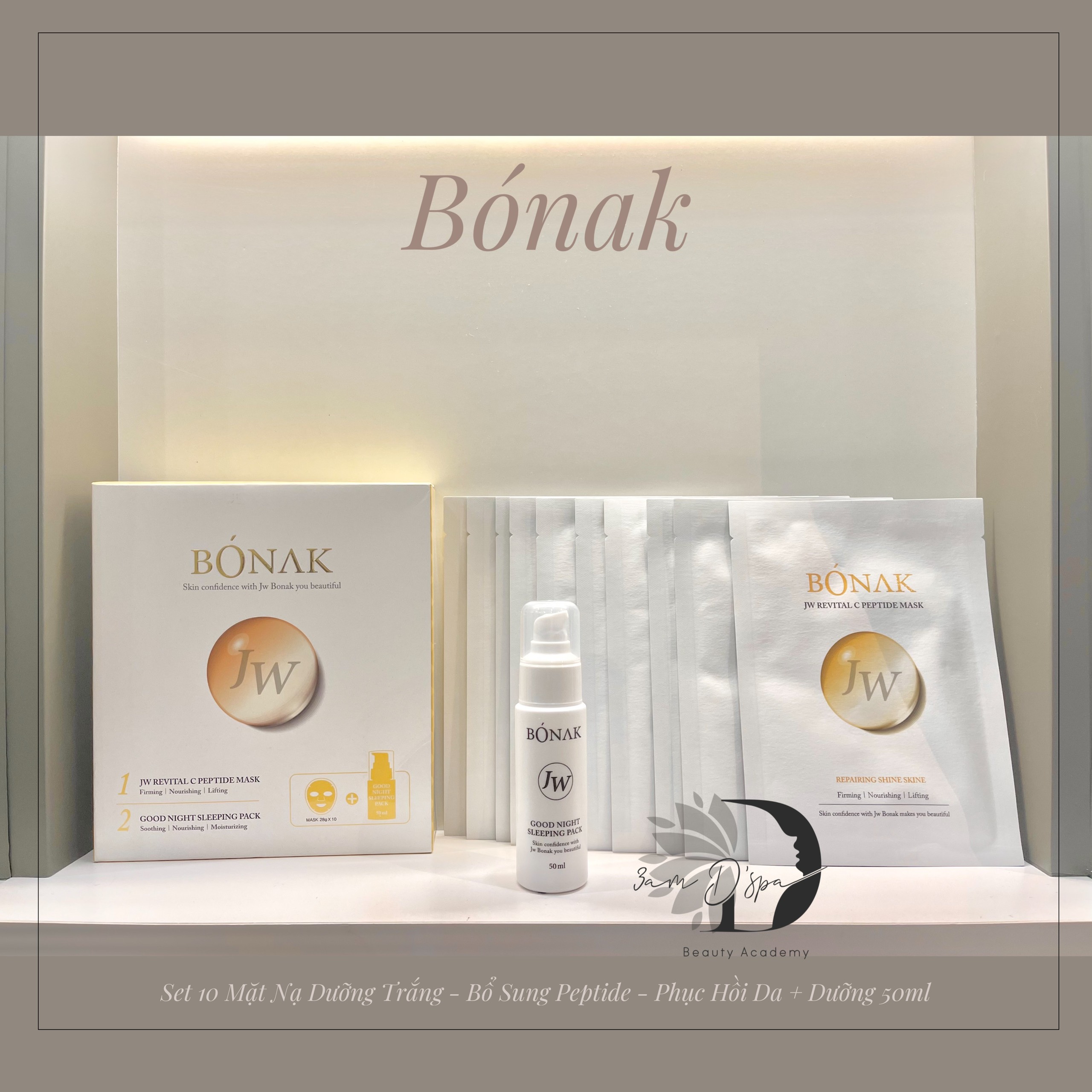 Mask Bónak JW Revital C Peptide ( Hộp 10 miếng )