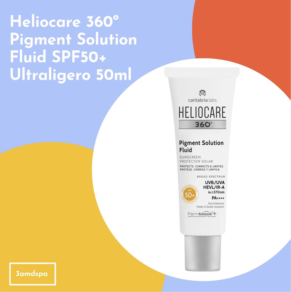 Kem Chống Nắng Heliocare 360º Pigment Solution Fluid SPF50+ Ultraligero 50ml ( bản mới ) date mới nhất