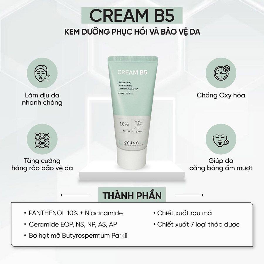 Kem dưỡng phục hồi và tái tạo da B5 Kyunglab Cream B5