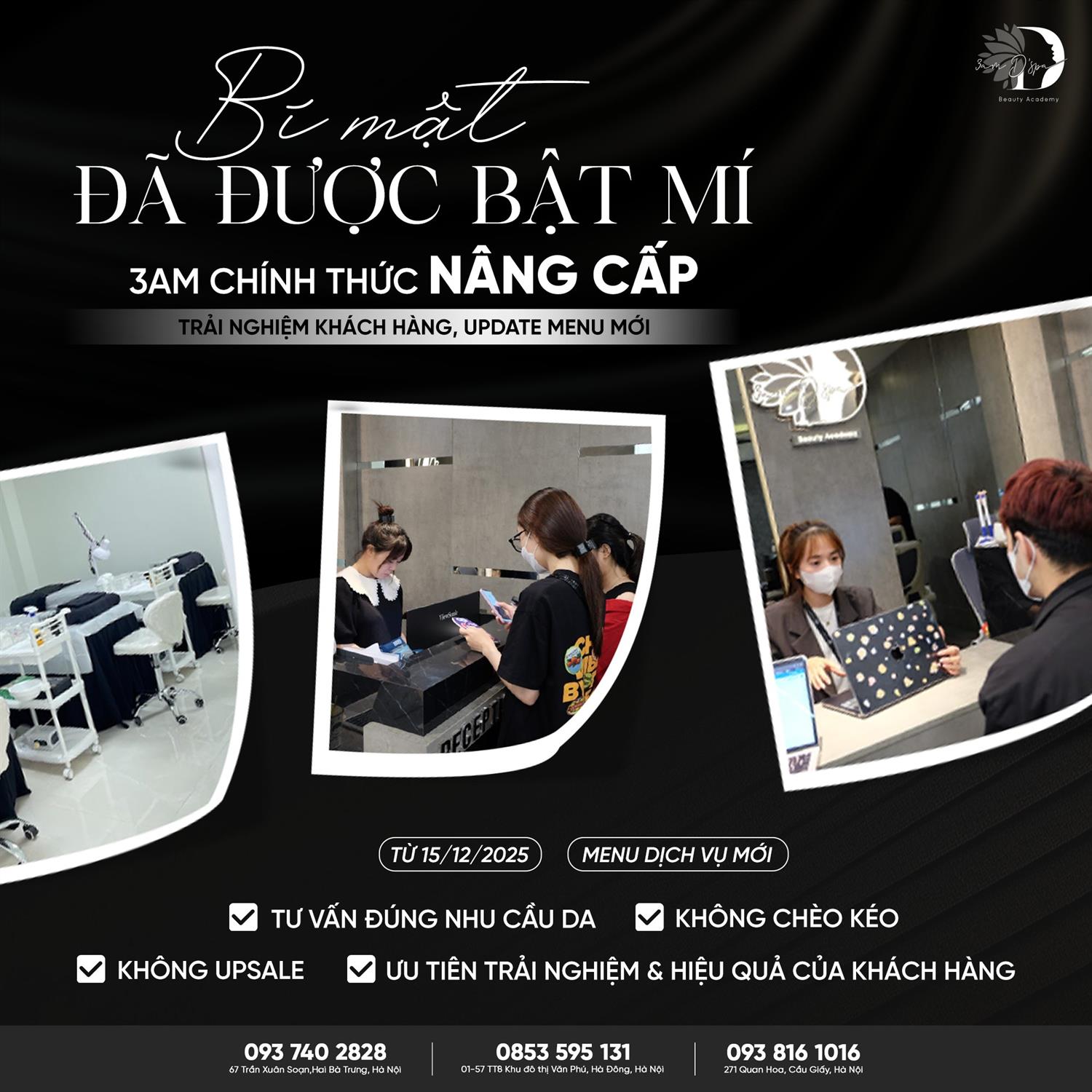  BÍ MẬT ĐÃ ĐƯỢC BẬT MÍ: 3AM CHÍNH THỨC NÂNG CẤP TRẢI NGHIỆM KHÁCH HÀNG, UPDATE MENU MỚI