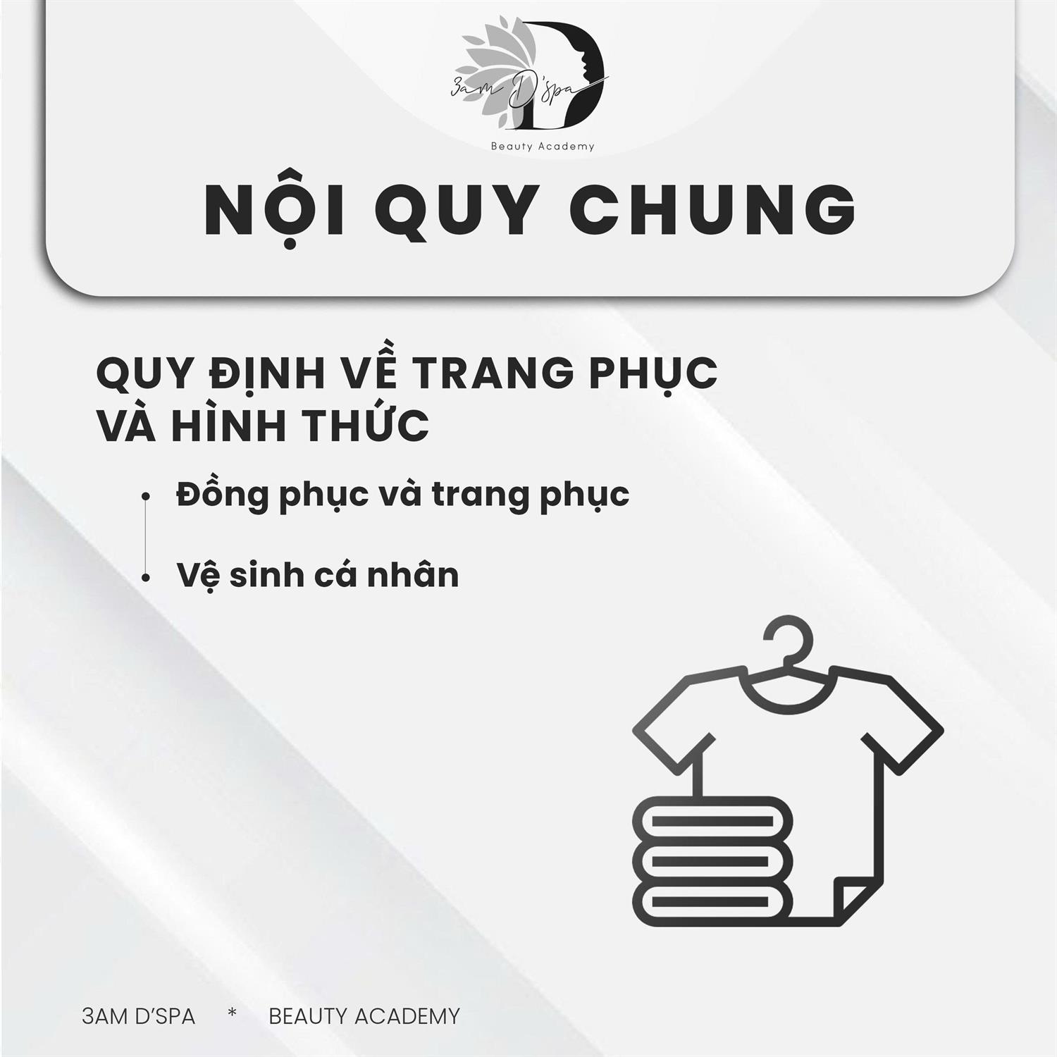 QUY ĐỊNH VỀ TRANG PHỤC VÀ HÌNH THỨC 