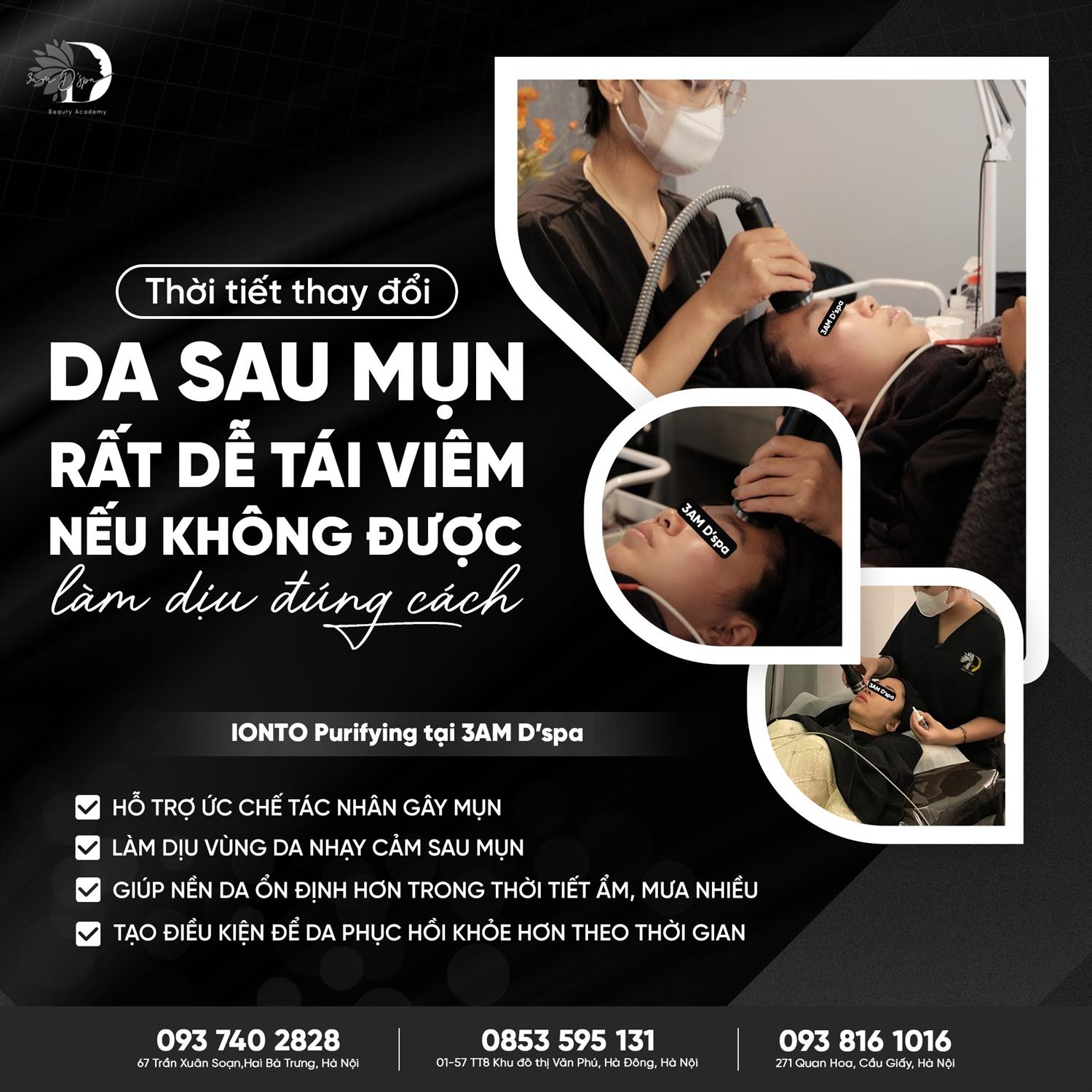 THỜI TIẾT THAY ĐỔI, DA SAU MỤN RẤT DỄ TÁI VIÊM NẾU KHÔNG ĐƯỢC LÀM DỊU ĐÚNG CÁCH