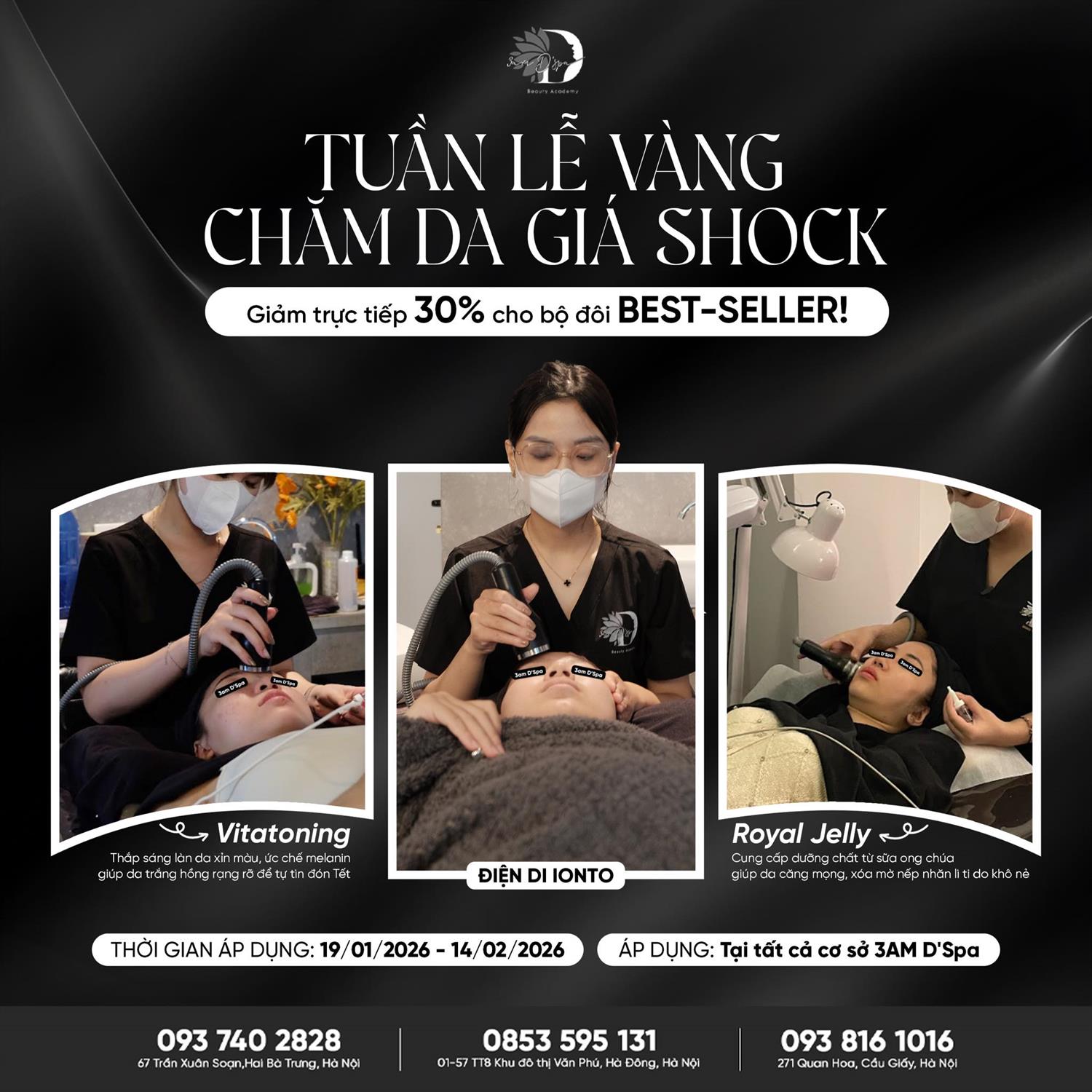 TUẦN LỄ VÀNG - CHĂM DA GIÁ SHOCK: GIẢM TRỰC TIẾP 30% CHO BỘ ĐÔI BEST-SELLER! 🔥