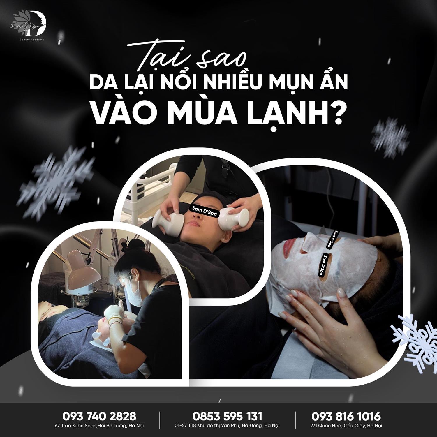 TẠI SAO DA LẠI NỔI NHIỀU MỤN ẨN VÀO MÙA LẠNH? ❄️