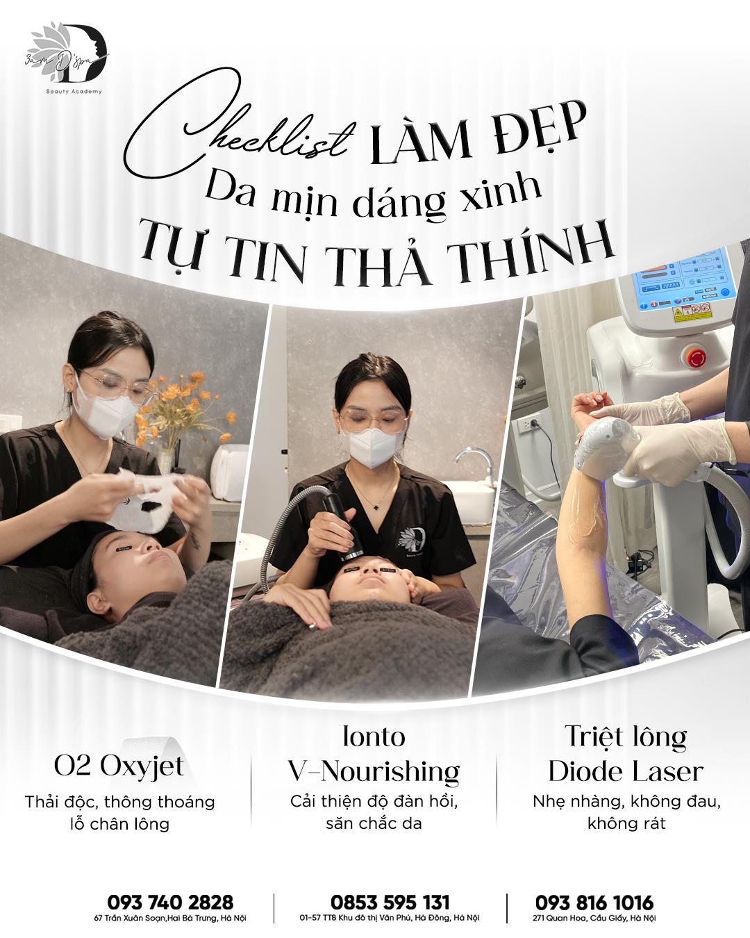 CHECKLIST LÀM ĐẸP - DA MỊN DÁNG XINH, TỰ TIN THẢ THÍNH 