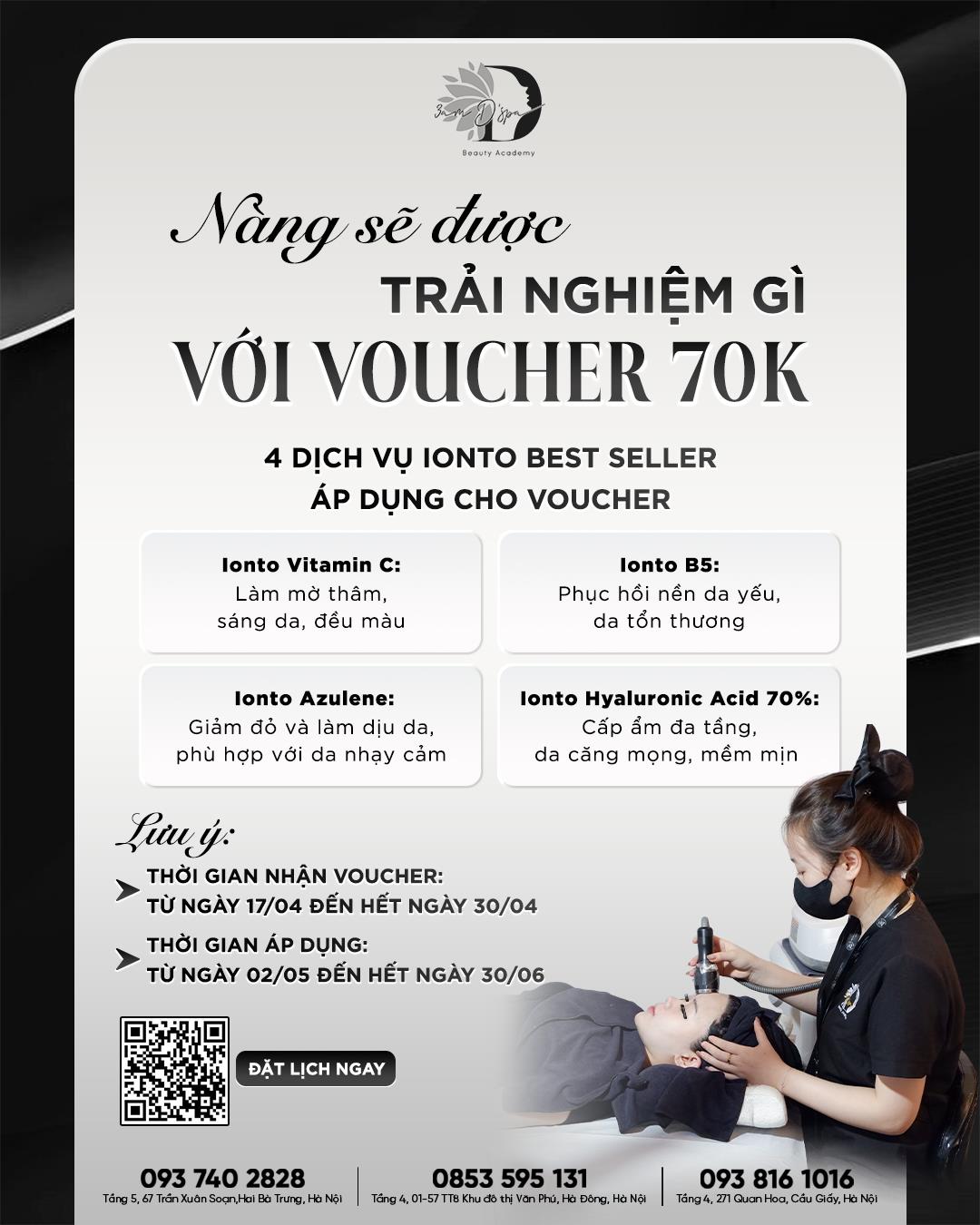  VỚI VOUCHER 70K - NÀNG SẼ ĐƯỢC TRẢI NGHIỆM GÌ TẠI 3am D'spa? 