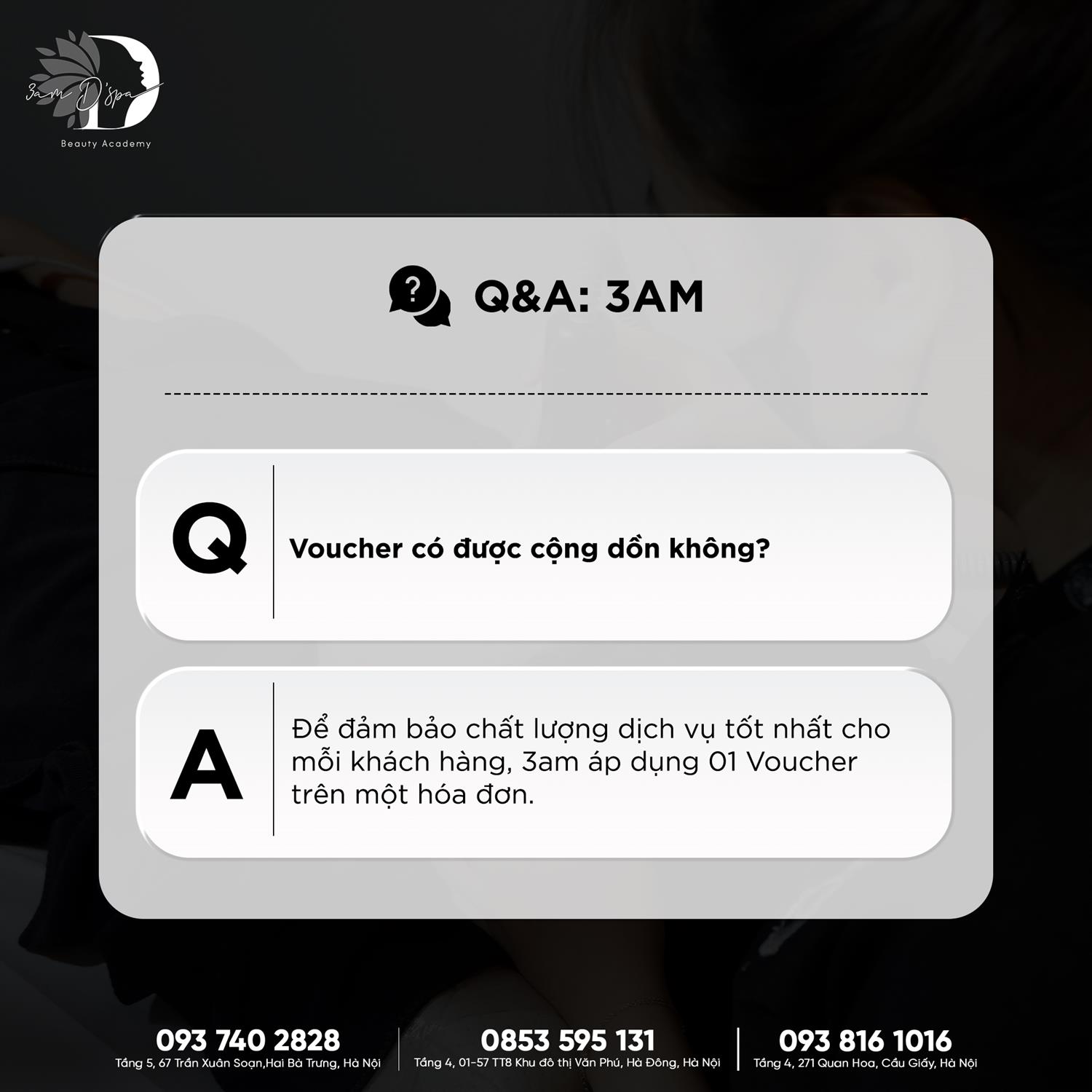 [GÓC GIẢI ĐÁP] TẤT TẦN TẬT VỀ VOUCHER TẠI 3am D’SPA 🎫✨