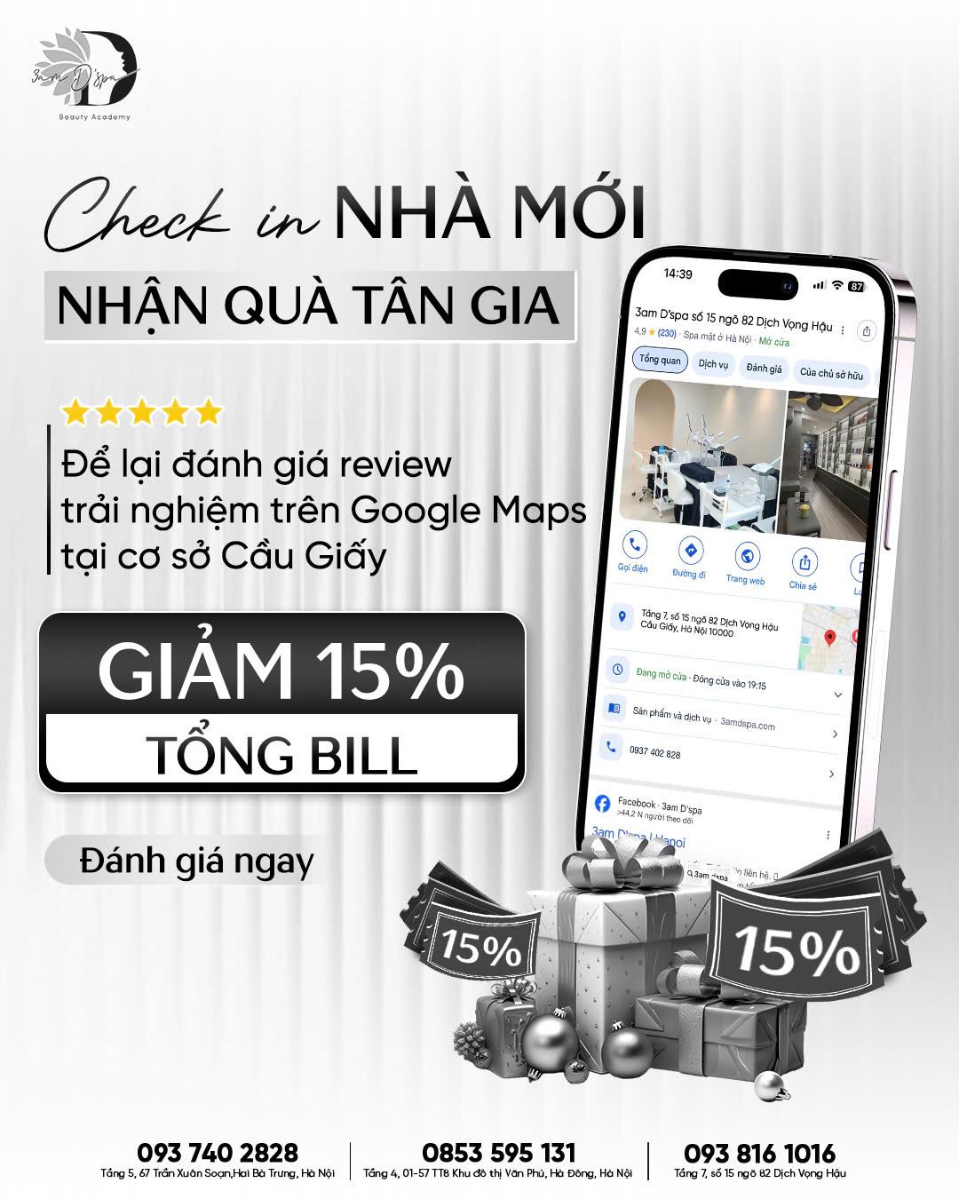 CHECK-IN NHÀ MỚI - NHẬN QUÀ TÂN GIA GIẢM 15% TỔNG BILL! ✨